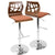 LumiSource Folia Bar Stool | Bar Stools | BS-JY-FL WAL+BK | Modishstore