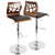 LumiSource Folia Bar Stool | Bar Stools | BS-JY-FL WAL+BK | Modishstore - 8