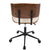 LumiSource Lombardi Height Adjustable Office Chair with Swivel | Office Chairs | OC-JY-LMB WL+BK | Modishstore - 5