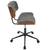 LumiSource Lombardi Height Adjustable Office Chair with Swivel | Office Chairs | OC-JY-LMB WL+BK | Modishstore - 11