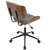 LumiSource Lombardi Height Adjustable Office Chair with Swivel | Office Chairs | OC-JY-LMB WL+BK | Modishstore - 12