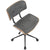 LumiSource Lombardi Height Adjustable Office Chair with Swivel | Office Chairs | OC-JY-LMB WL+BK | Modishstore - 15