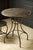 Vagabond Vintage Metal Bistro Table in Rustic Black and White Paint | Modishstore | Accent Tables