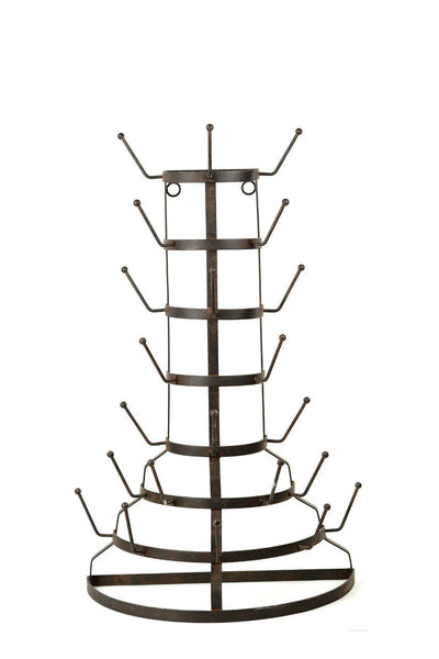 Vagabond Vintage Wall Mount Iron Bottle Rack | Modishstore | Wine Racks-2
