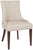 Safavieh Becca Linen Dining Chair W/ Nickel Nail Heads | Dining Chairs | Modishstore - 5