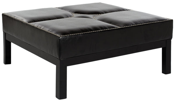 Safavieh Terrence Cocktail Ottoman - Silver Nail Heads | Ottomans |  Modishstore  - 9