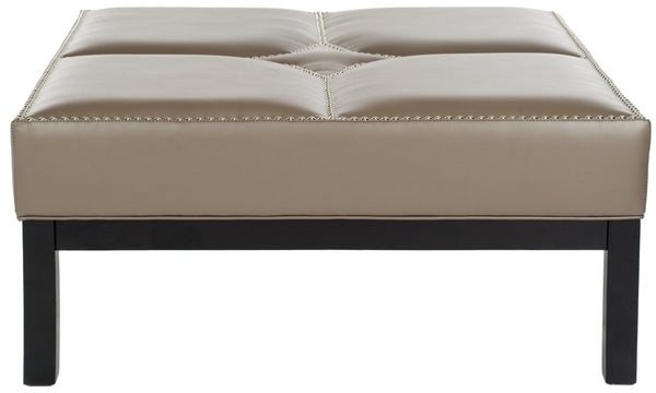 Safavieh Terrence Cocktail Ottoman - Silver Nail Heads | Ottomans |  Modishstore  - 10