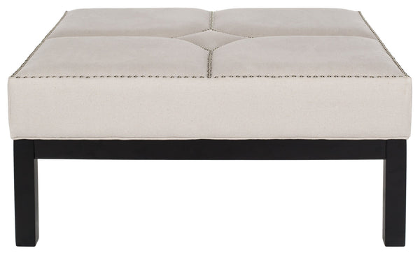 Safavieh Terrence Cocktail Ottoman - Silver Nail Heads | Ottomans |  Modishstore  - 14