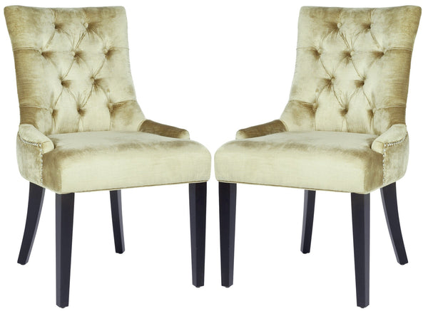 Safavieh Abby Tufted Side Chairs Silver Nail Heads - Set Of 2 | Dining Chairs | Modishstore - 7