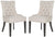 Safavieh Harlow Tufted Ring Chair Silver Nail Heads - Set Of 2 | Dining Chairs | Modishstore