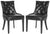 Safavieh Harlow Tufted Ring Chair Silver Nail Heads - Set Of 2 | Dining Chairs | Modishstore - 3