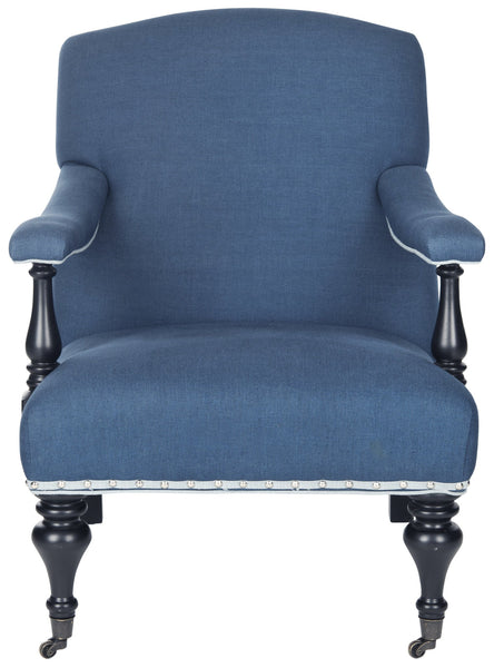Safavieh Devona Arm Chair - Silver Nail Heads | Armchairs |  Modishstore  - 6