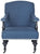 Safavieh Devona Arm Chair - Silver Nail Heads | Armchairs |  Modishstore  - 6