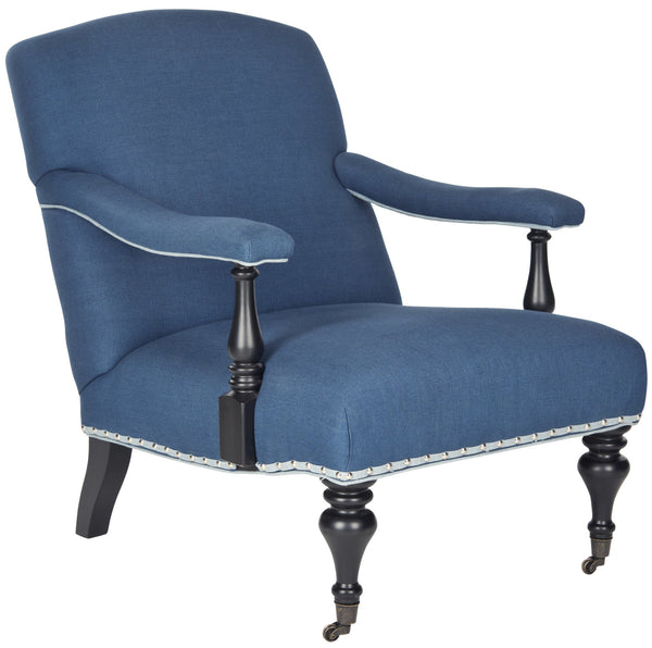 Safavieh Devona Arm Chair - Silver Nail Heads | Armchairs |  Modishstore  - 2