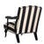 Safavieh Devona Awning Stripe Arm Chair - Silver Nail Heads | Armchairs |  Modishstore  - 4