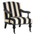 Safavieh Devona Awning Stripe Arm Chair - Silver Nail Heads | Armchairs |  Modishstore  - 5