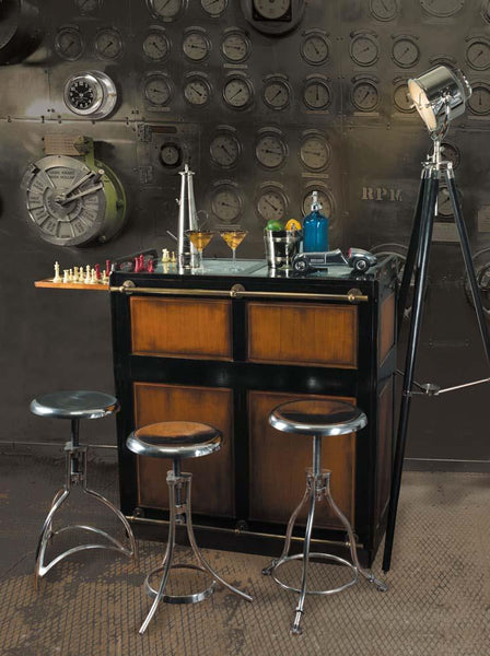 Casablanca Bar - Black by Authentic Models | Cabinets | Modishstore-2