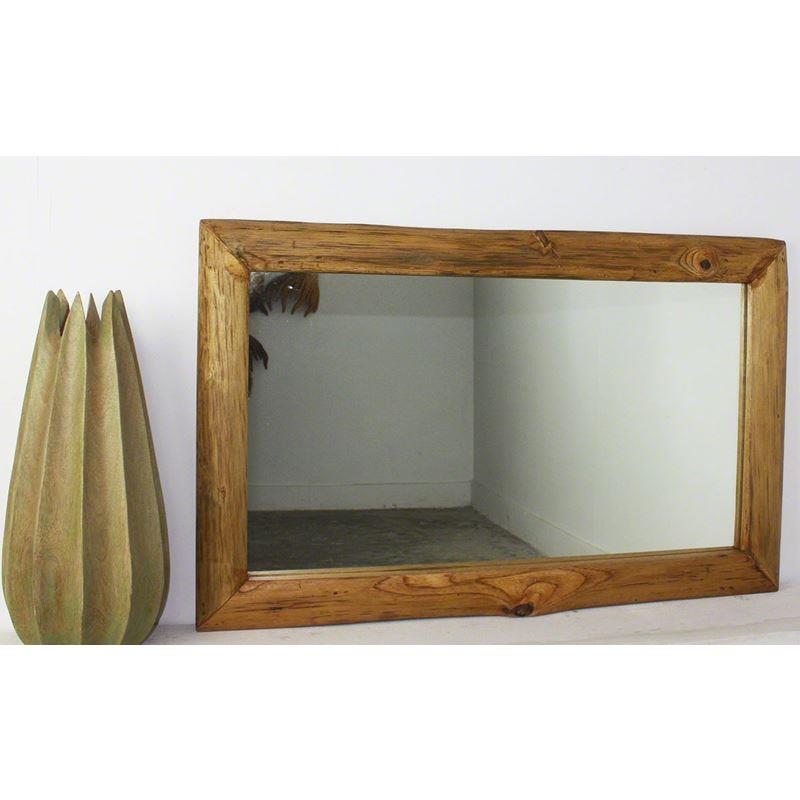 Haussmann Mirror Teak Rectangle 22" - Oak | Mirrors | Modishstore-2