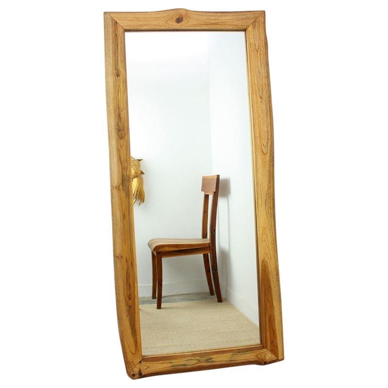 Haussmann Mirror Ne Teak Rectangle48" H - Oak | Mirrors | Modishstore-4
