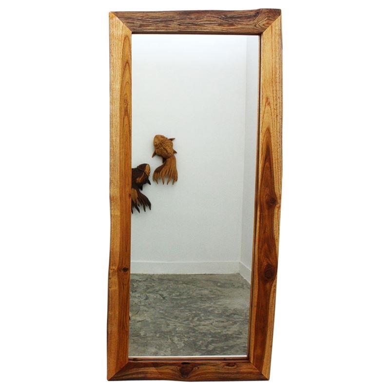 Haussmann Mirror Ne Teak Rectangle48" H - Oak | Mirrors | Modishstore-2