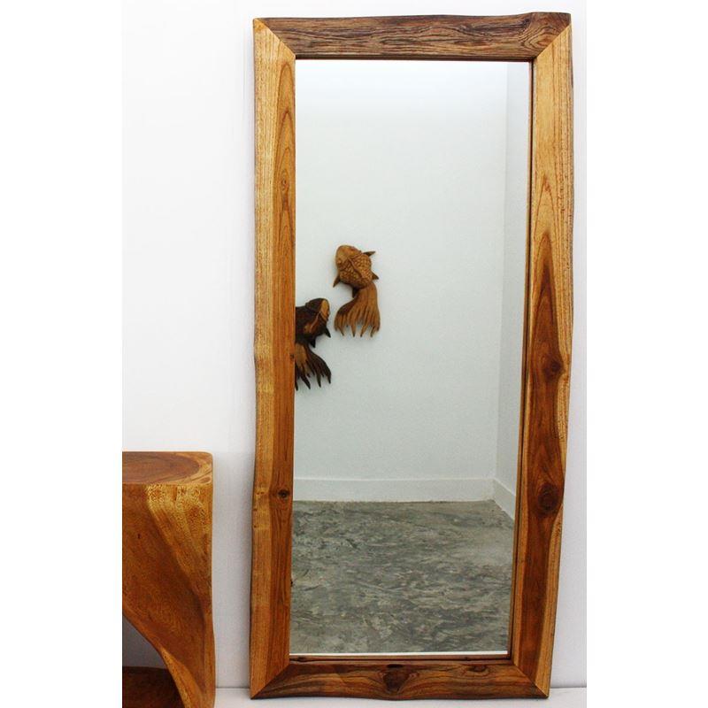 Haussmann Mirror Ne Teak Rectangle48" H - Oak | Mirrors | Modishstore-3