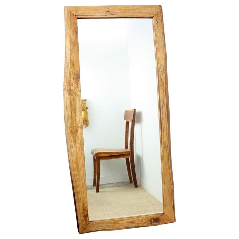 Haussmann Mirror Ne Teak Rectangle 48" H - Walnut | Mirrors | Modishstore-2