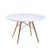 Mod Made Paris Tower Round Table Wood Leg - Out of Stock | Modishstore | Dining Tables