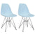 Mod Made Paris Tower Side Chair Chrome Leg 2-Pack