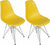 Mod Made Paris Tower Side Chair Chrome Leg 2-Pack