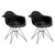 Mod Made Paris Tower Arm Chair Chrome Leg 2-Pack