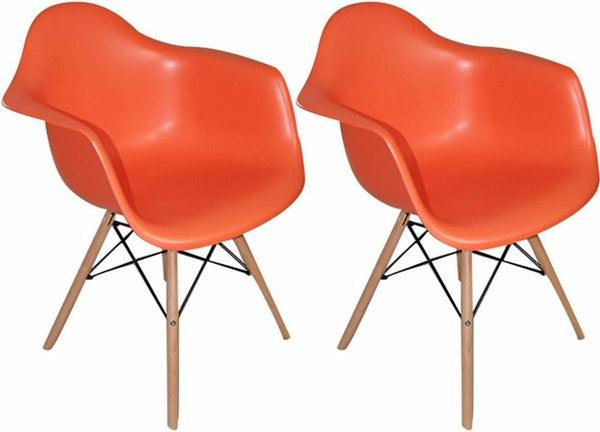 Mod Made Paris Tower Arm Chair Wood Leg 2-Pack