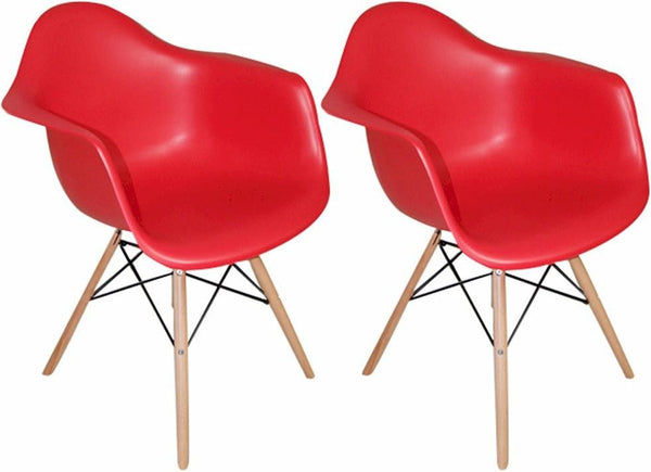 Mod Made Paris Tower Arm Chair Wood Leg 2-Pack