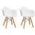 Mod Made Paris Tower Arm Chair Wood Leg 2-Pack