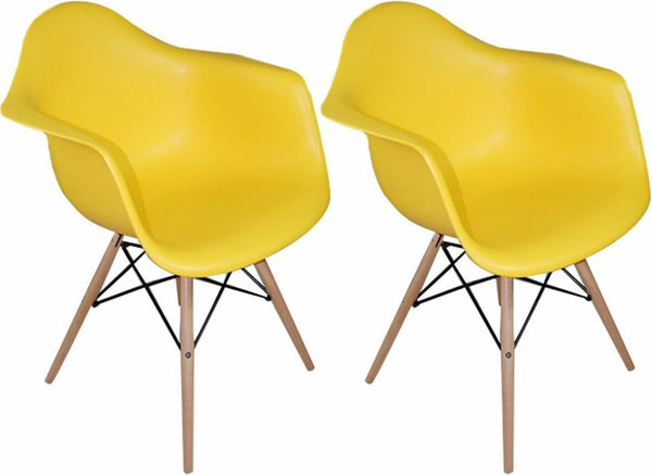 Mod Made Paris Tower Arm Chair Wood Leg 2-Pack