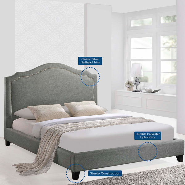 Modway Charlotte Queen Bed - Gray | Beds | Modishstore-2