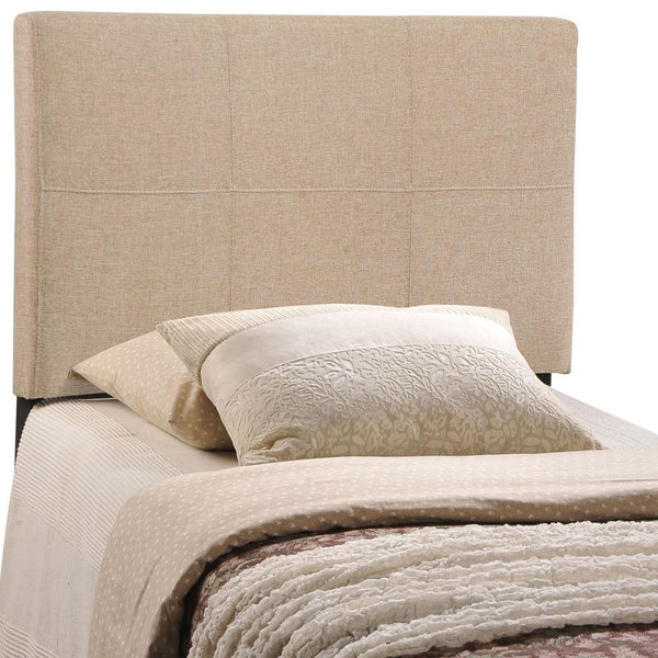 Modway Oliver Twin Upholstered Fabric Headboard - Beige | Headboards | Modishstore