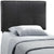 Modway Oliver Twin Upholstered Vinyl Headboard - Black | Headboards | Modishstore-4