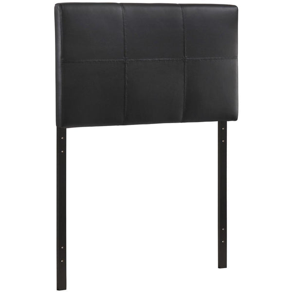 Modway Oliver Twin Upholstered Vinyl Headboard - Black | Headboards | Modishstore-2