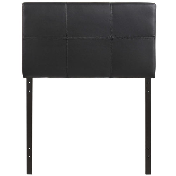 Modway Oliver Twin Upholstered Vinyl Headboard - Black | Headboards | Modishstore-3