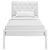 Modway Mia Twin Vinyl Bed - White White | Beds | Modishstore-4