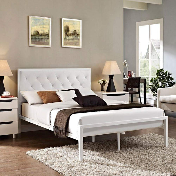 Modway Mia Full Vinyl Bed Frame | Beds | Modishstore-8