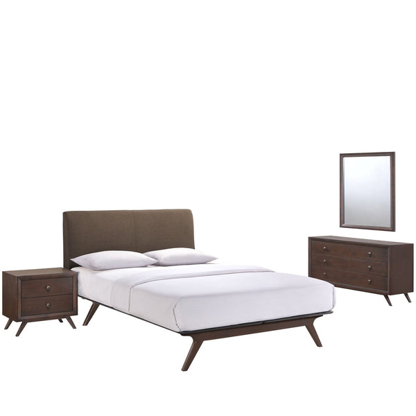 Modway Tracy 4 Piece Queen Bedroom Set | Bedroom Sets | Modishstore-39