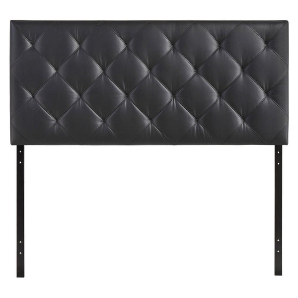 Modway Theodore Twin Upholstered Vinyl Headboard - Black | Headboards | Modishstore-2