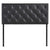 Modway Theodore Twin Upholstered Vinyl Headboard - Black | Headboards | Modishstore-2