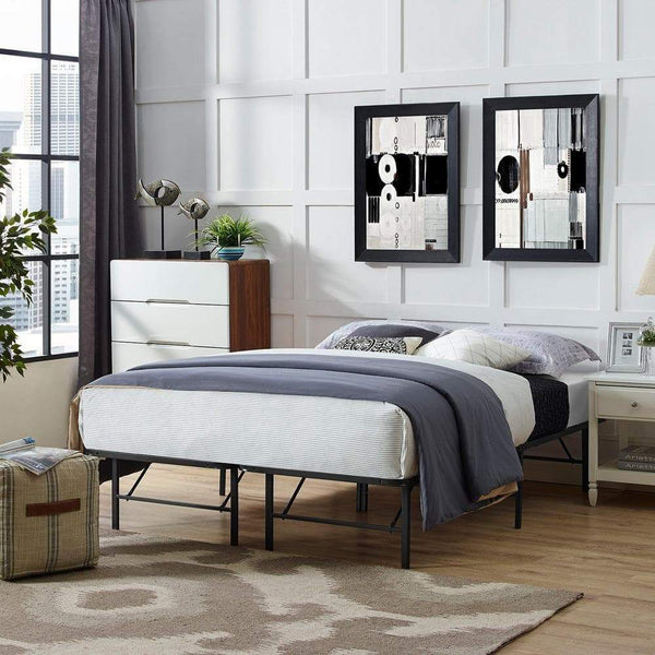 Modway Horizon Full Stainless Steel Bed Frame | Beds | Modishstore