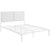 Modway Della King Vinyl Bed - White White | Beds | Modishstore-5