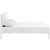 Modway Della King Vinyl Bed - White White | Beds | Modishstore-3