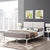 Modway Della King Vinyl Bed - White White | Beds | Modishstore