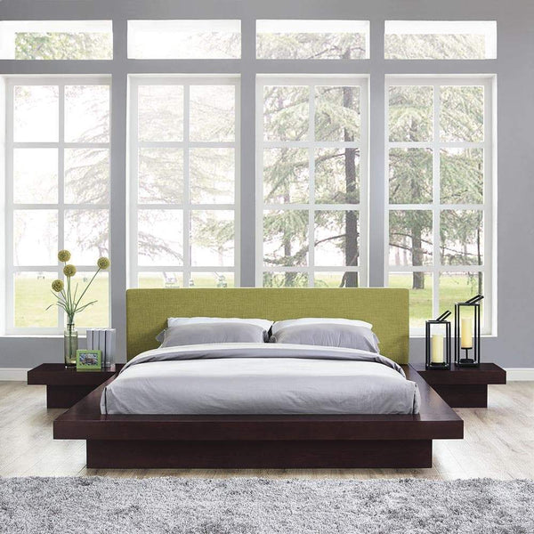Modway Freja 3 Piece Queen Fabric Bedroom Set | Bedroom Sets | Modishstore-2