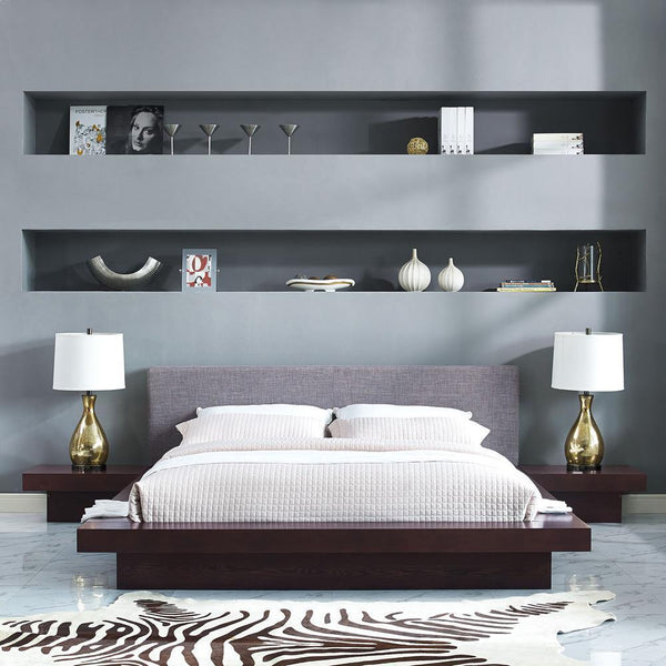 Modway Freja 3 Piece Queen Fabric Bedroom Set | Bedroom Sets | Modishstore-7